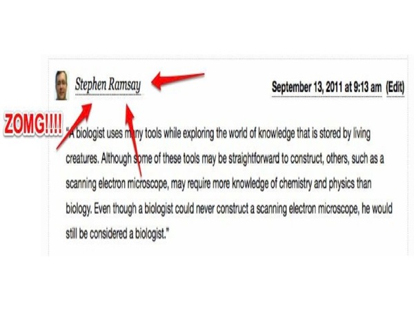 Steve Ramsay's response to blog post