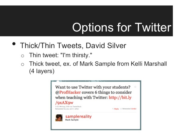 Description of Think / Thin Tweets